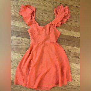 SHEIN oranges dress with bow